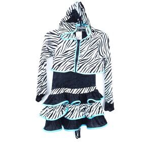 Rubies Costume Zebra Medium 2 Piece Set, Dress ,Hoodie Jacket Halloween Costume